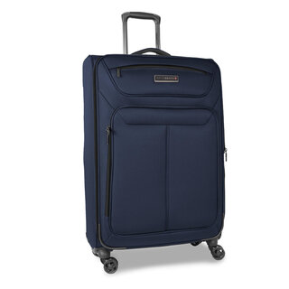 Средний тканевый чемодан Swissbrand Austria на 71/78 л весом 3,1 кг Синий